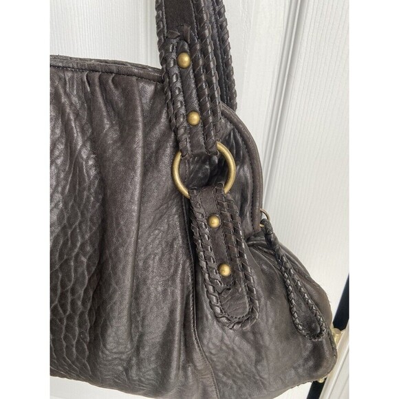 HOBO International Leather Handbag Black Shoulder Boho Tote Bag - Picture 5 of 15